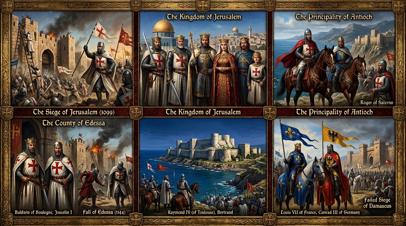 The Crusader States From the First Crusade to the Fall of Jerusalem