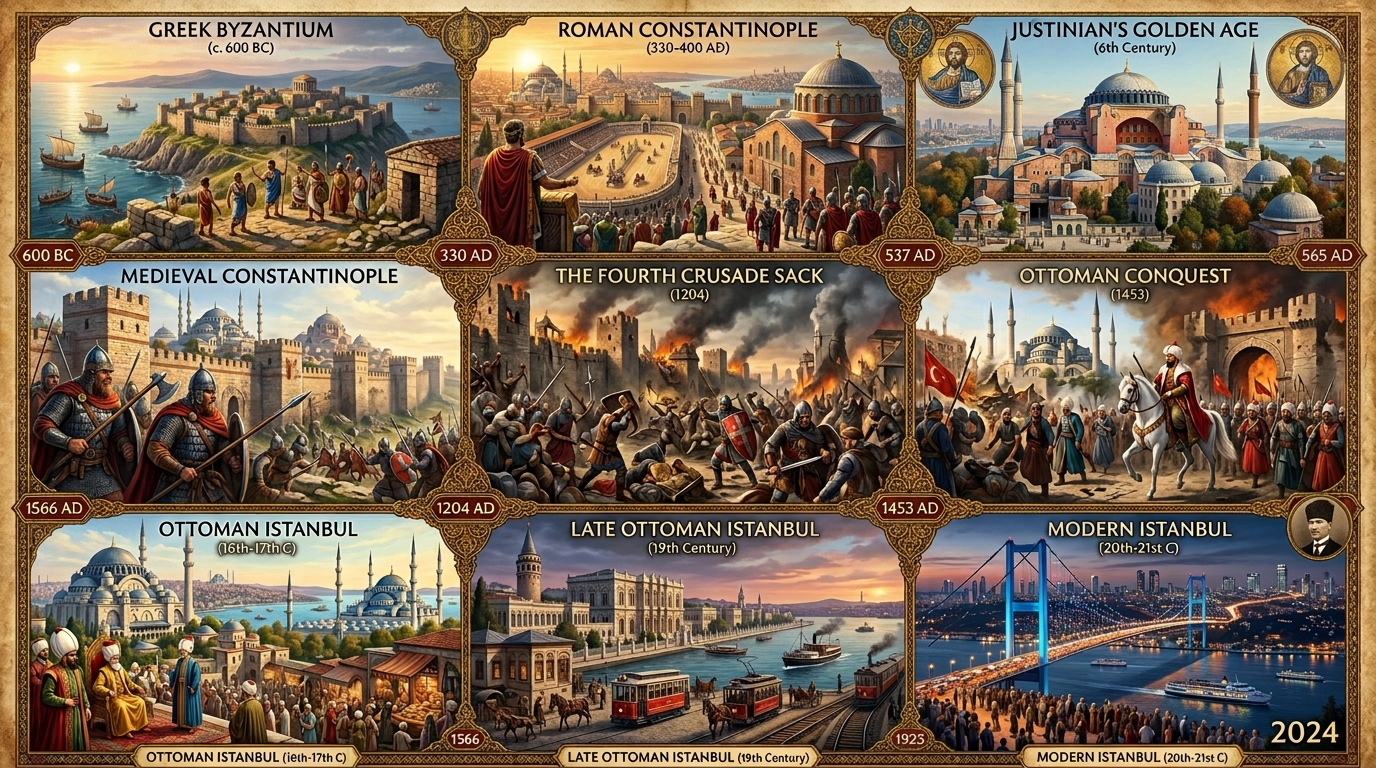 The Complete History of Constantinople/Istanbul: From Greek Byzantium to the Ottoman Capital