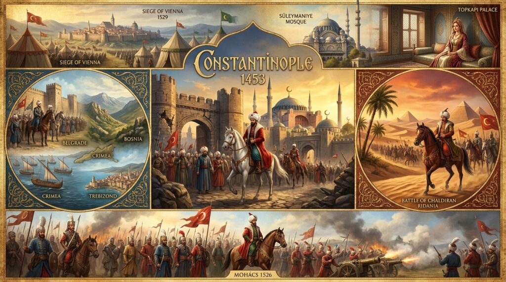The Ottoman Empire: From the Fall of Constantinople (1453) to the Golden Age of Suleiman the Magnificent