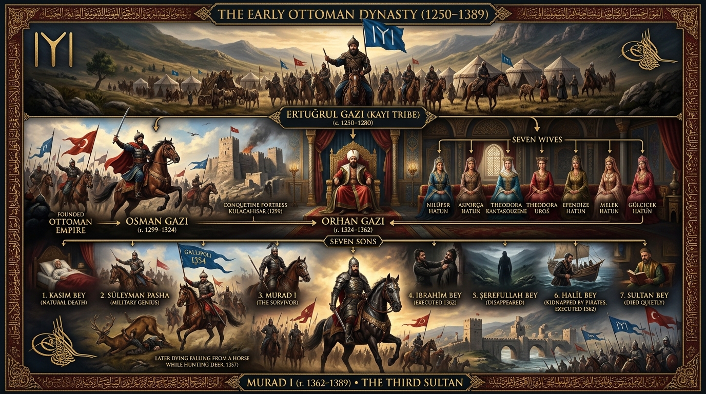 The Seven Sons of Orhan Gazi The Survivor Who Built the Ottoman Empire